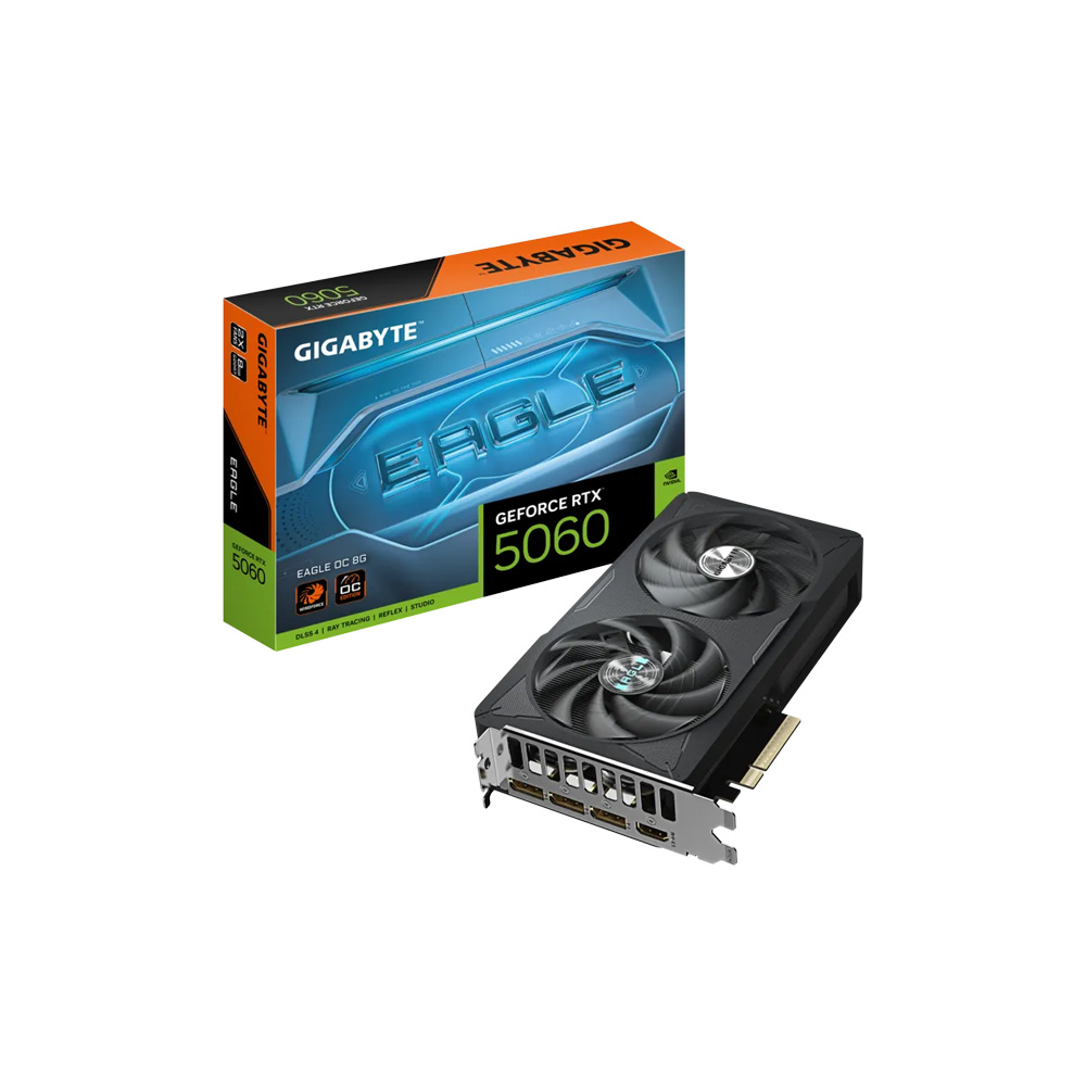 [GV-N5060EAGLEOC-8GD] TARJETA DE VIDEO GIGABYTE/GEFORCE RTX 5060 EAGLE OC 8G GDDR7 PCI-E 5.0 9VN5060EO-00-G10
