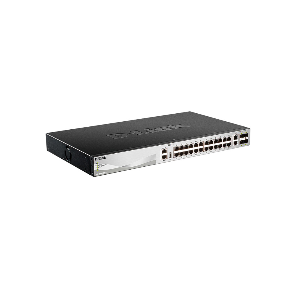 [DGS-3130-30TS] SWITCHES DGS-3130-30TS-L3- 24PTOS 10/100 MBPS – 2PTOS 10GB-BT – 4PTOS SFP PLUS 10GBFP PLUS
