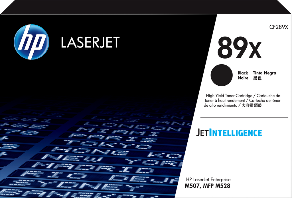 CONSUMIBLE HPINC//TONER 89X NEGRO ALTO RENDIMIENTO LASERJET M507/M528 10000 PAG CF289X