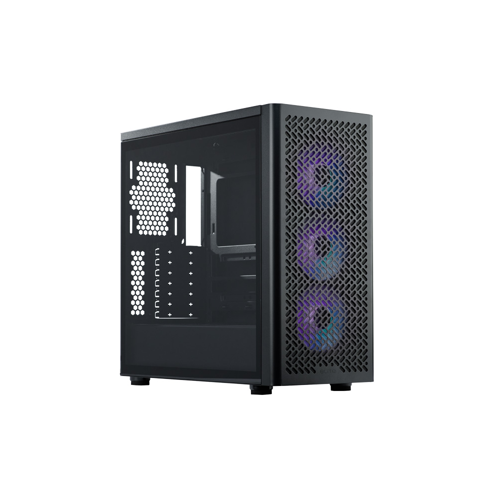 [E502-KGNN65-SA0] CASE COOLER MASTER/E502 MID TOWER BLACK BUNDLE FUENTE 650W GOLD – AIR COOLER HYPER 411 ARGB