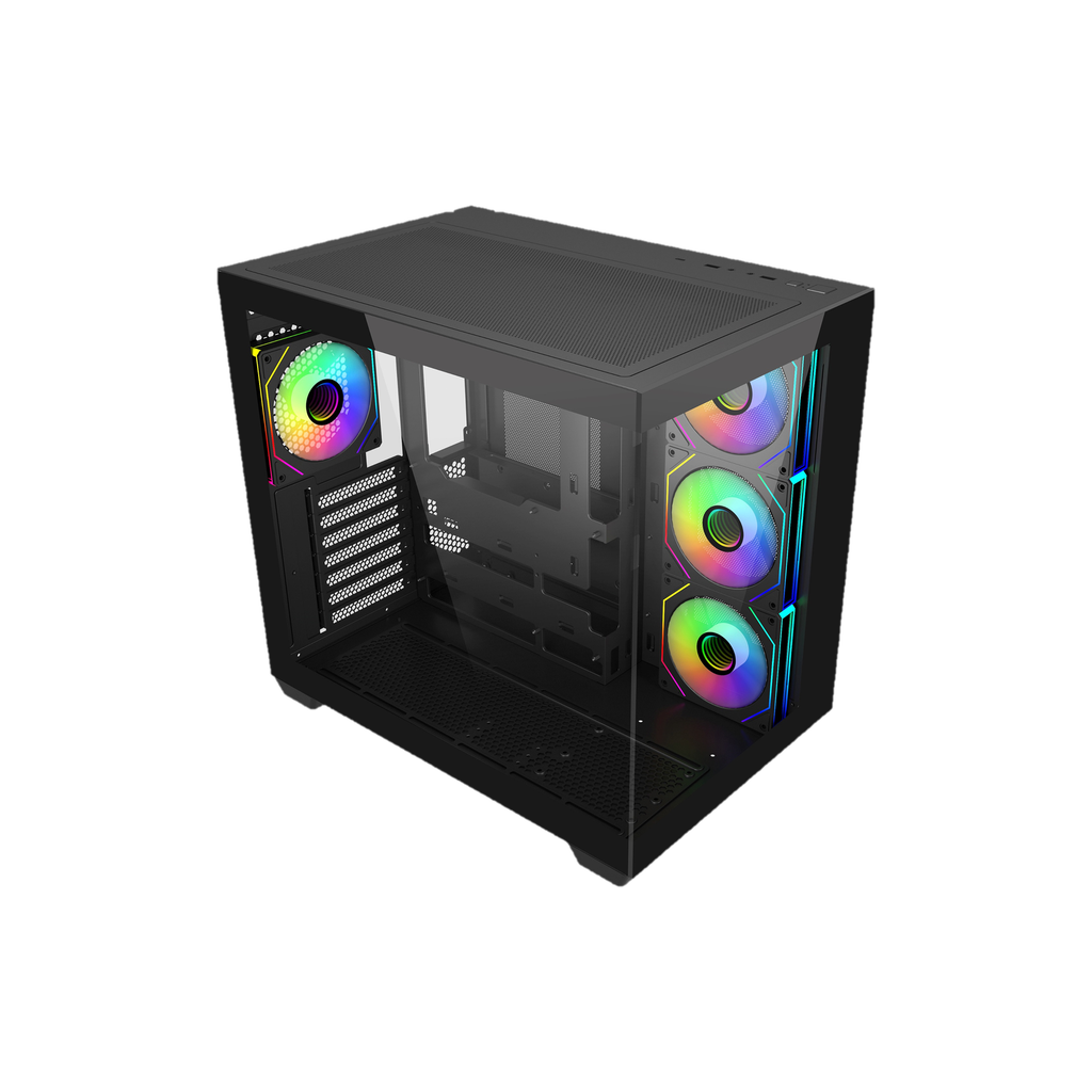 [E681-KHNN75-SA0] CASE COOLER MASTER/E681 MID TOWER BLACK WOOD BUNDLE FUENTE 750W GOLD – AIR COOLER 212 SPECTRUM