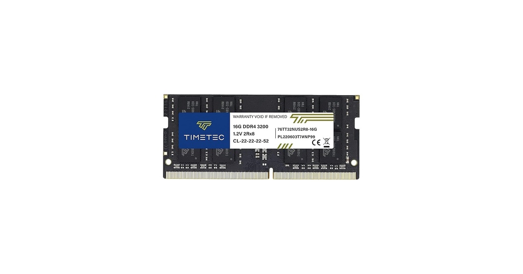 [76TT32NUS2R8-16GB] RAM/GENERICOS/-/ASIA TIMETEC DDR4 16GB 3200MHZ 260PINES SODIMM