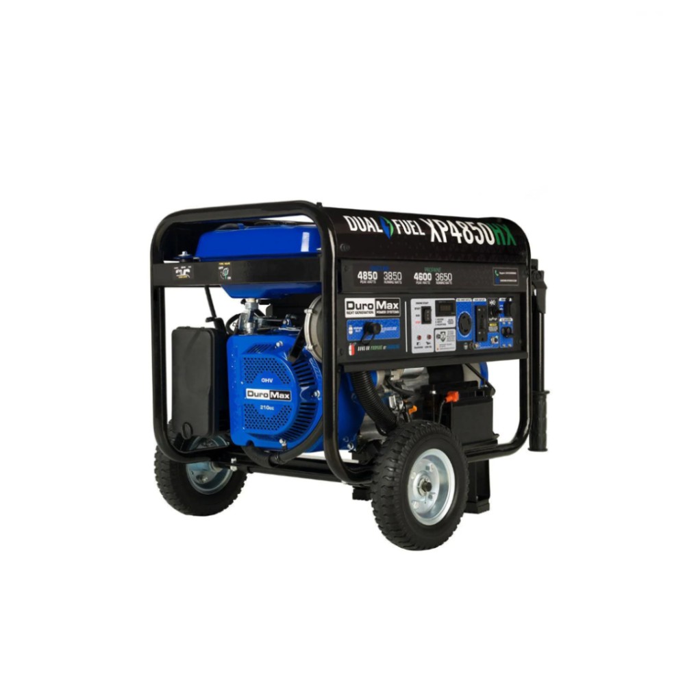 PROMO 2X1 GENERADOR DUROMAX/XP4850HX PORTATIL DUAL FUEL 4850W CO ALERT