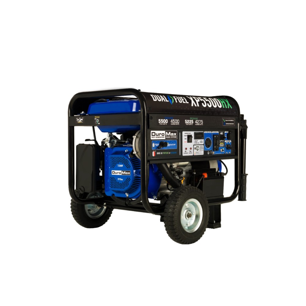 [T-XP5500HX] PROMO 2X1 GENERADOR DUROMAX/XP5500HX PORTATIL DUAL FUEL 5500W CO ALERT 210CC