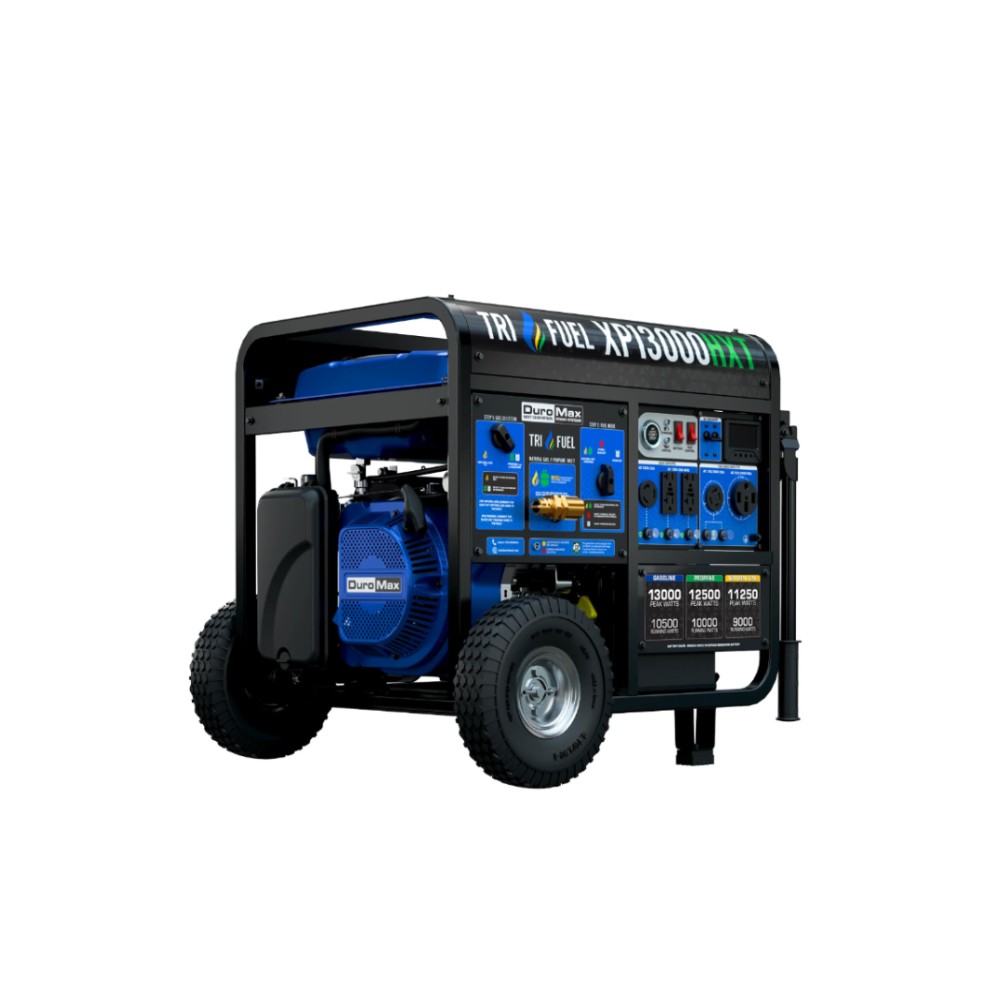 [T-XP13000HXT] PROMO 2X1 GENERADOR DUROMAX/PORTATIL XP13000HXT TRI-FUEL 13000W PROPANO/GASOLINA/GAS NATURAL CO ALE