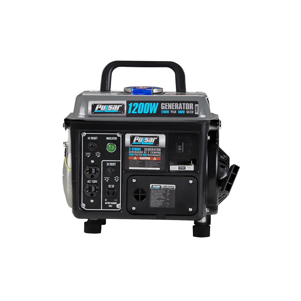 [G1200SG] PROMO 2X1 GENERADOR PULSAR/PORTATIL G1200SG GASOLINA 2 CICLOS 1200W RETROCESO ELECTRICO NEGRO/GRIS