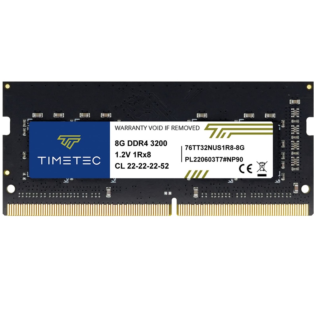 [76TT32NUS1R8-8G] RAM GENERICOS – ASIA/TIMETEC DDR4 8GB 3200MHZ 260PINES SODIMM