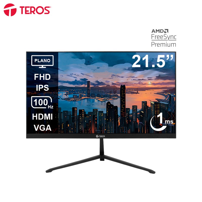 [TE-2128S] MONITOR TEROS/TE-2128S PLANO 22PULG FHD IPS 1MS 100MHZ HDMI VGA