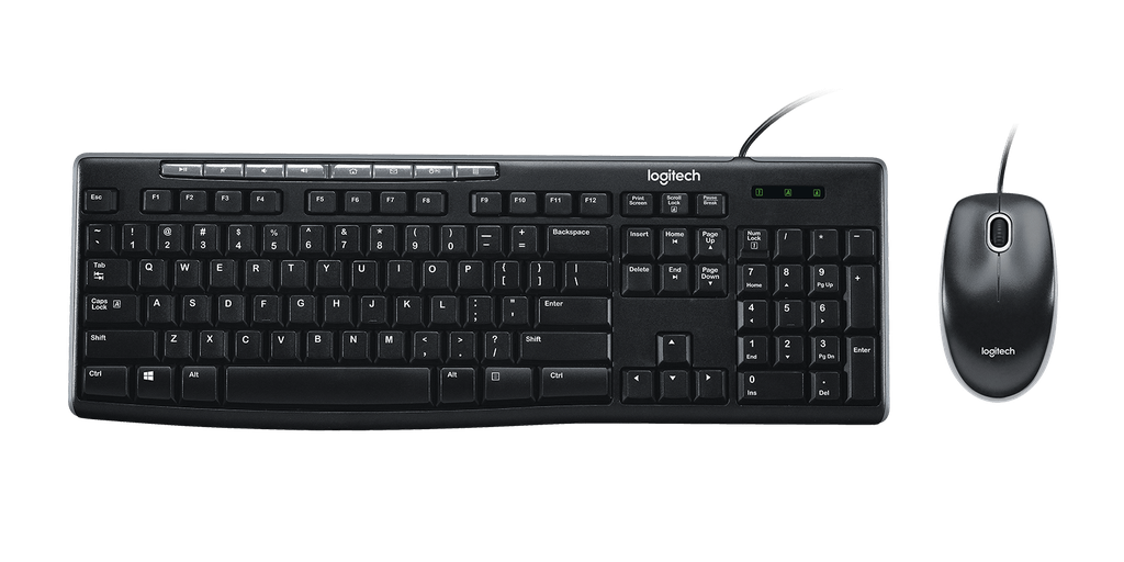 [920-002716] COMBO LOGITECH/TECLADO Y MOUSE MK200/USB/ALTURA AJUSTABLE/NUM-PAD/TECLAS CONCAVAS