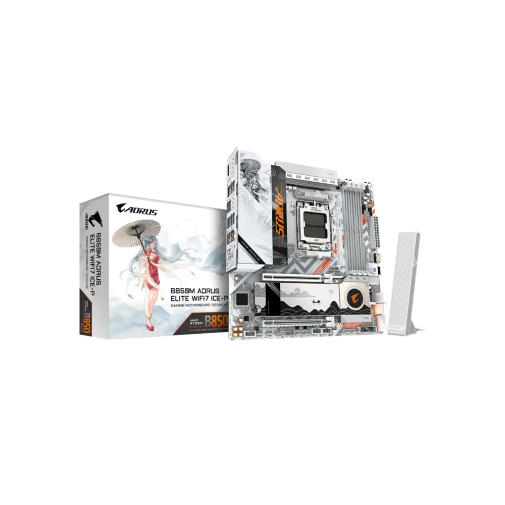 MAINBOARD GIGABYTE/B850M AORUS ELITE WIFI7 ICE-P MICRO ATX AM5 DDR5 9MB85ME7P-00-G11