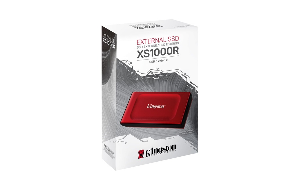 [S21-KINSSDEXTSXS1000/2000G] SSD KINGSTON/EXTERNO XS1000 2TB USB 3.2 GEN 2 1050MBX/1000MBS NAND 3D