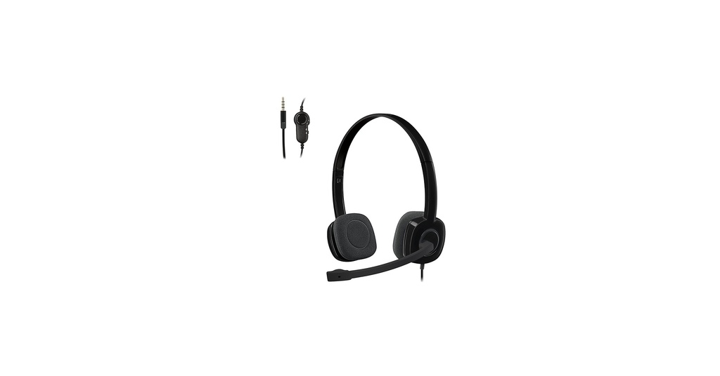 [981-000587] HEADSETS LOGITECH/H151 STEREO/AUX/MIC. UNIDIRECCIONAL/22 OHMIOS/20HZ