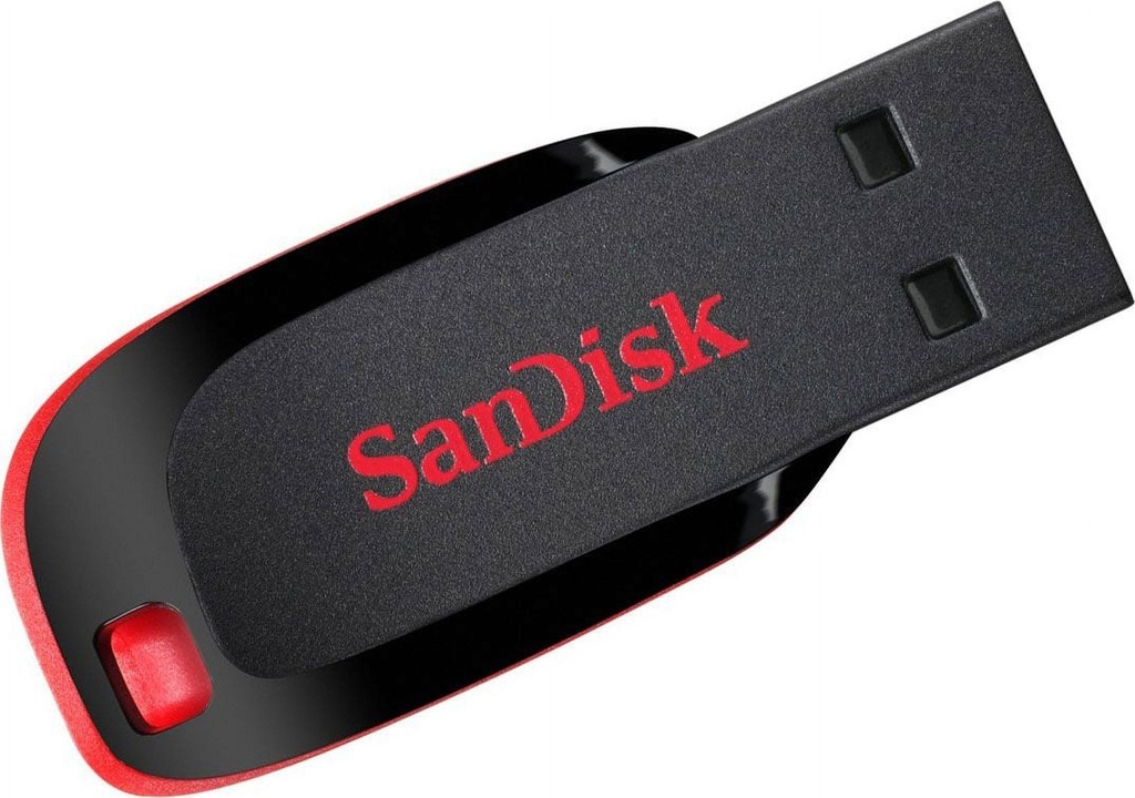 [FMESNDZ50B35016] FLASH MEMORY SANDISK 16GB Cruzer Blade USB-A 2.0 Black-Red