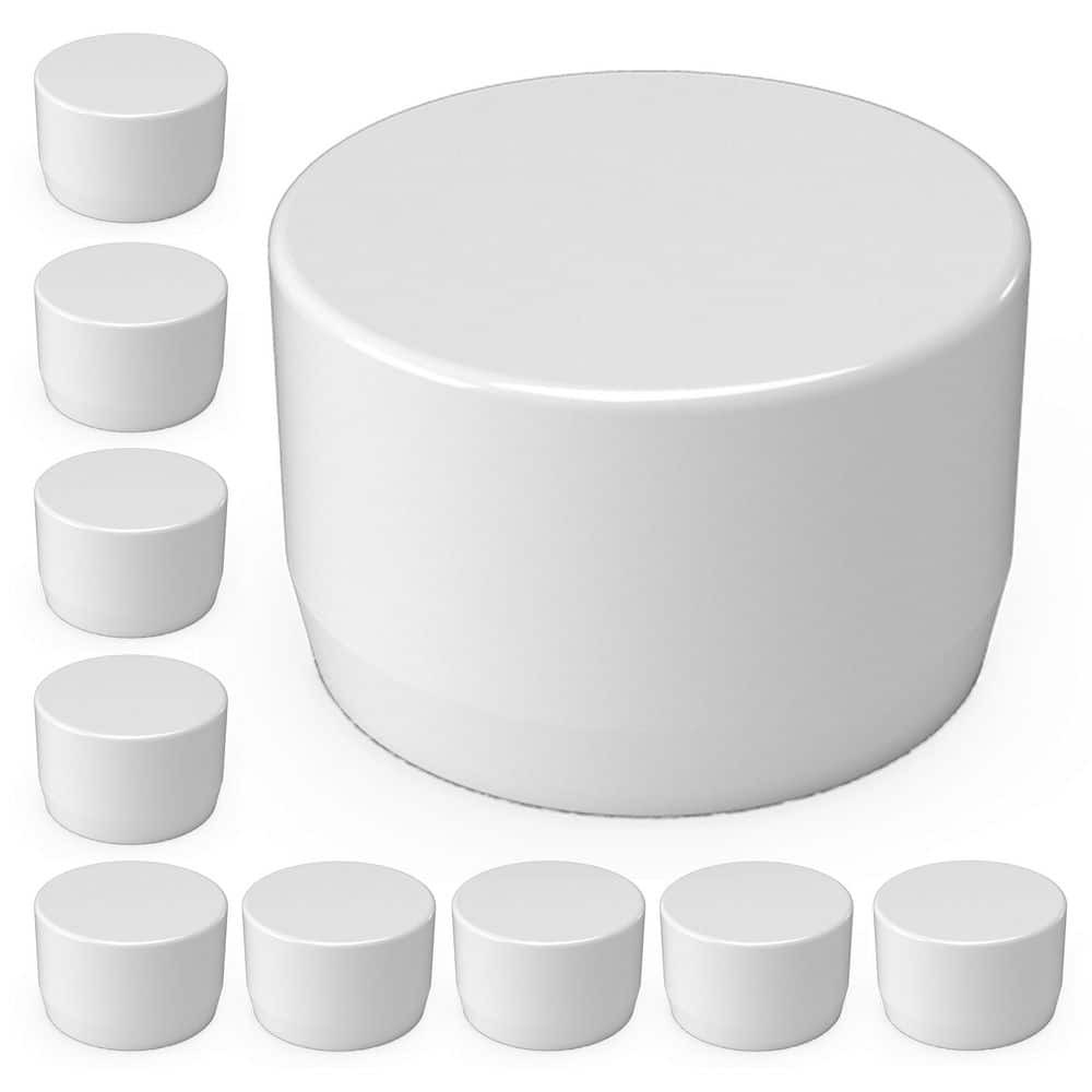 1 1-4INC. END CAP 10 PCS-BAG BLANCO 94V-0 LOW VOLTAGE