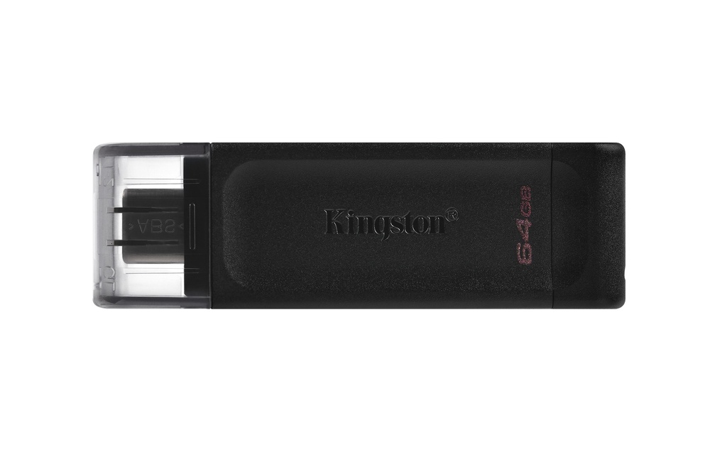 [FMEKINDT7064GBC] FLASH MEMORY KINGSTON DATATRAVELER 70 DT70 64GB USB-C NEGRO