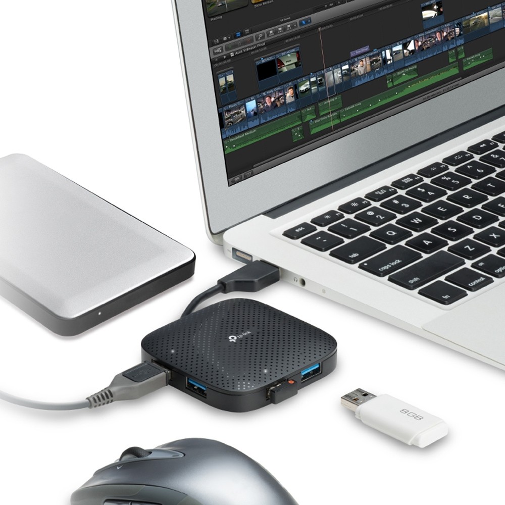 [HUBTPLUH400] HUB PORTATIL DE 4 PUERTOS USB 3.0 UH400