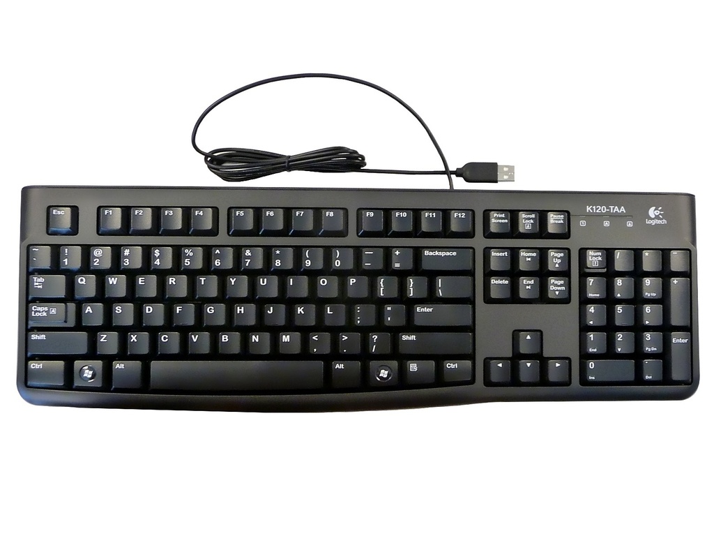 [KEYLOG920004422] TECLADO LOGITECH K120 NEGRO USB PLUG AND PLAY RESISTENTE A SALPICADURAS