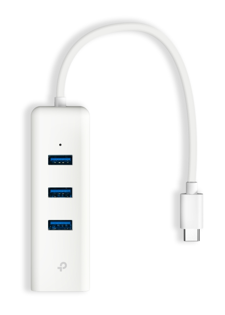 [HUBTPLUE330C] ADAPTADOR TP-Link USB-C a Ethernet Gigabit con HUB de 3 Puertos USB-3.0
