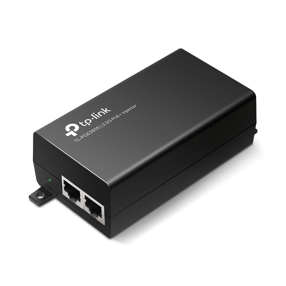 ADAPTADOR TP-Link 2x2.5 Gbps ports PoE+ Inyector 30W Plug and Play Power Supply Integrada