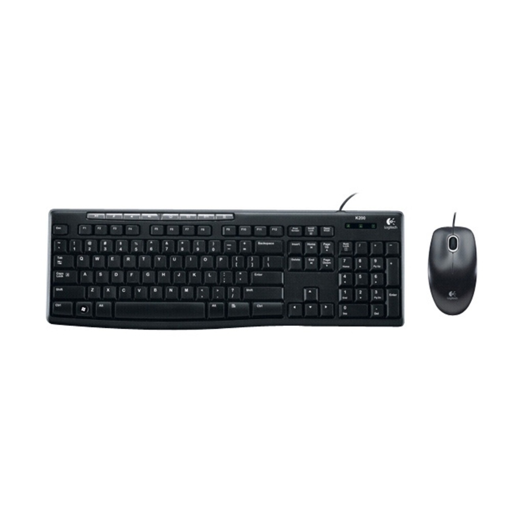 [KEYLOG920002716] TECLADO-MOUSE COMBO LOGITECH MK200 NEGRO USB PLUG AND PLAY RESISTENTE A SALPICADURAS