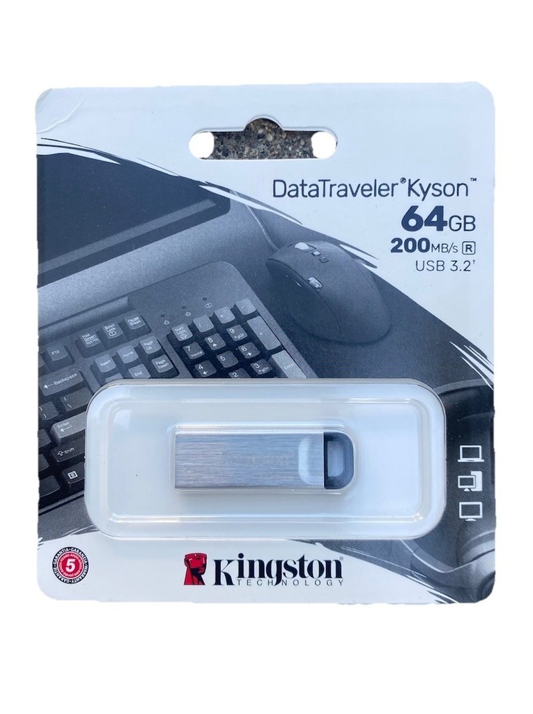 [FMEKINDTKN128GB] FLASH MEMORY KINGSTON DATATRAVELER KYSON DTKN 128GB USB 3.2