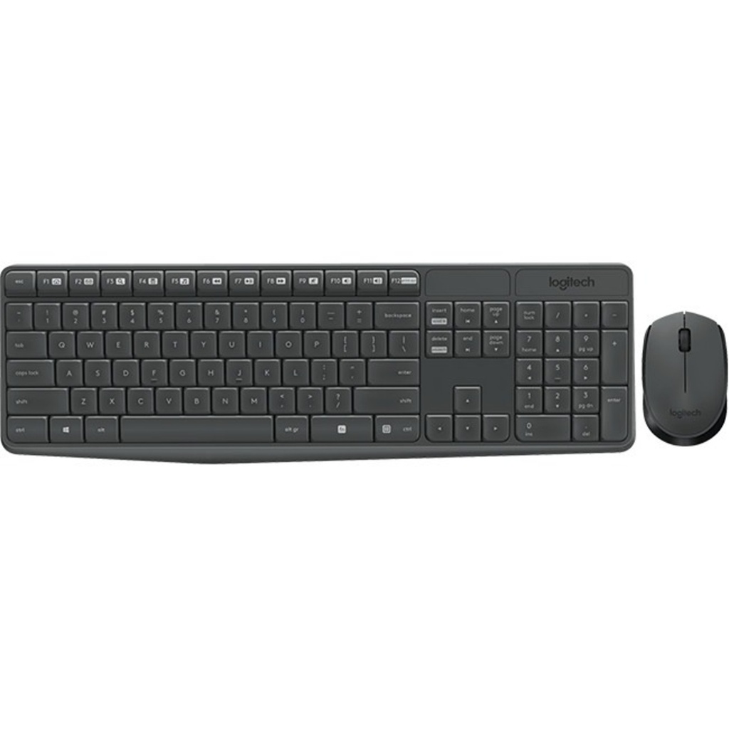 [KEYLOG920007901] TECLADO-MOUSE COMBO LOGITECH MK235 NEGRO WIRELESS USB RESISTENTE A SALPICADURAS