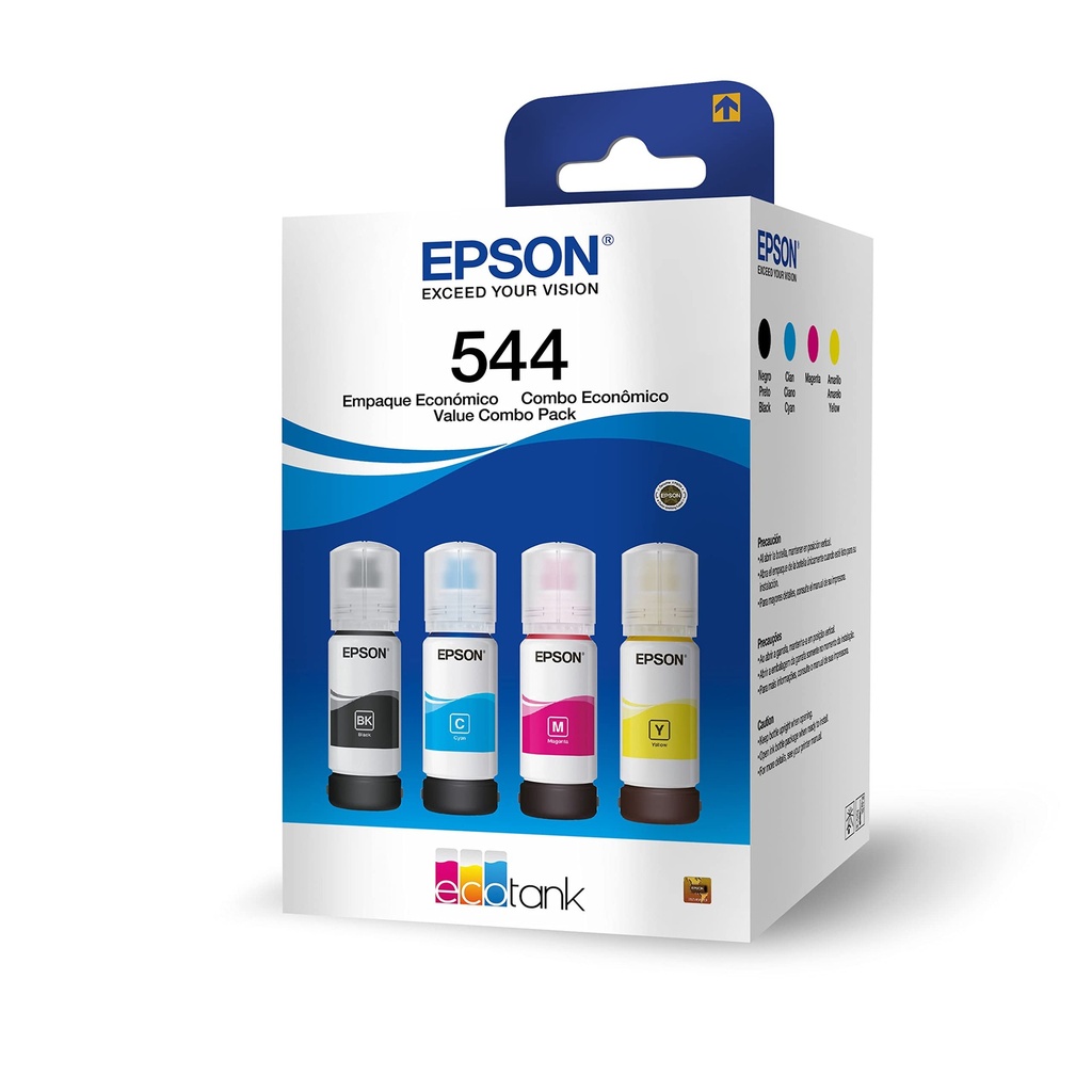 [SUMEPST5445204P] KIT BOTELLAS EPSON T544 4 COLORES BLACK-CYAN-MAGENTA-YELLOW