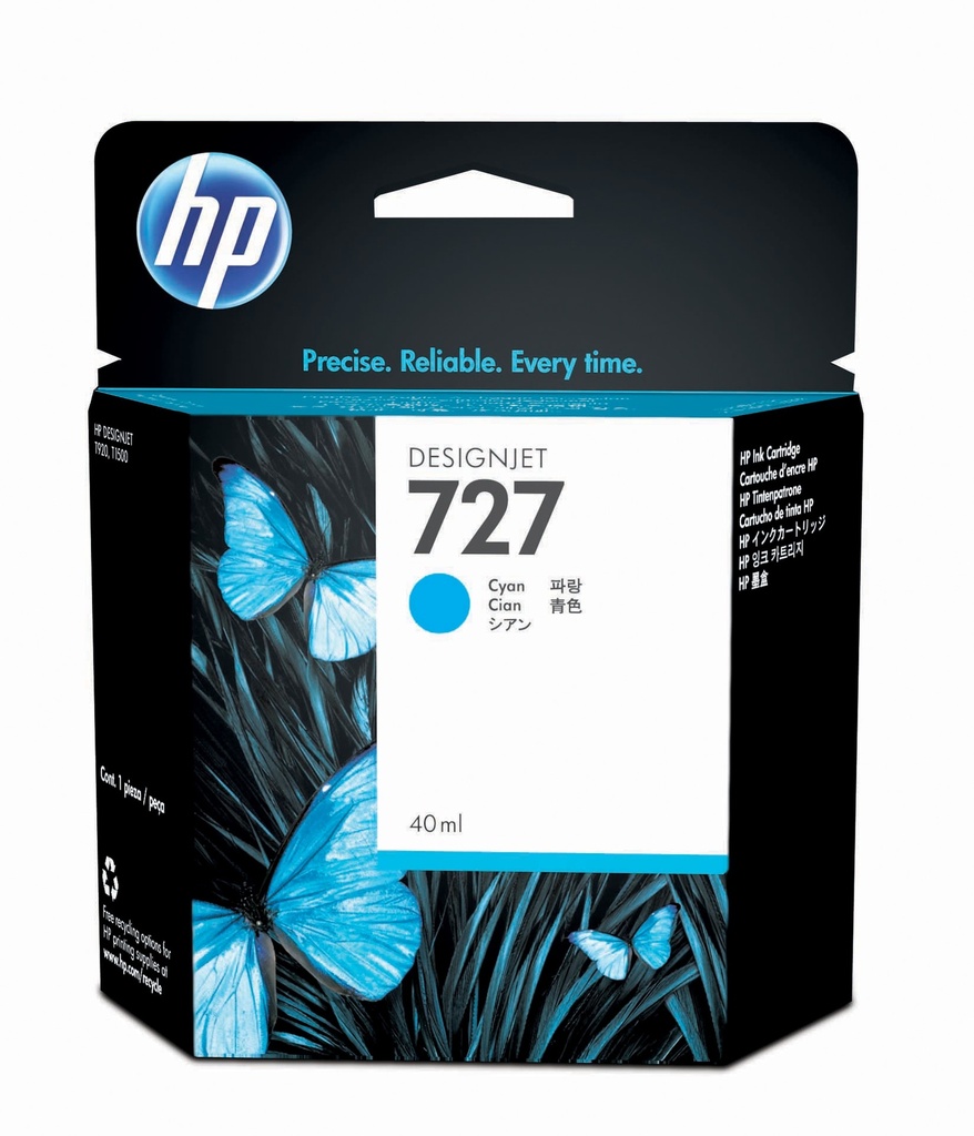CARTUCHO HP 727 CIAN 40ML