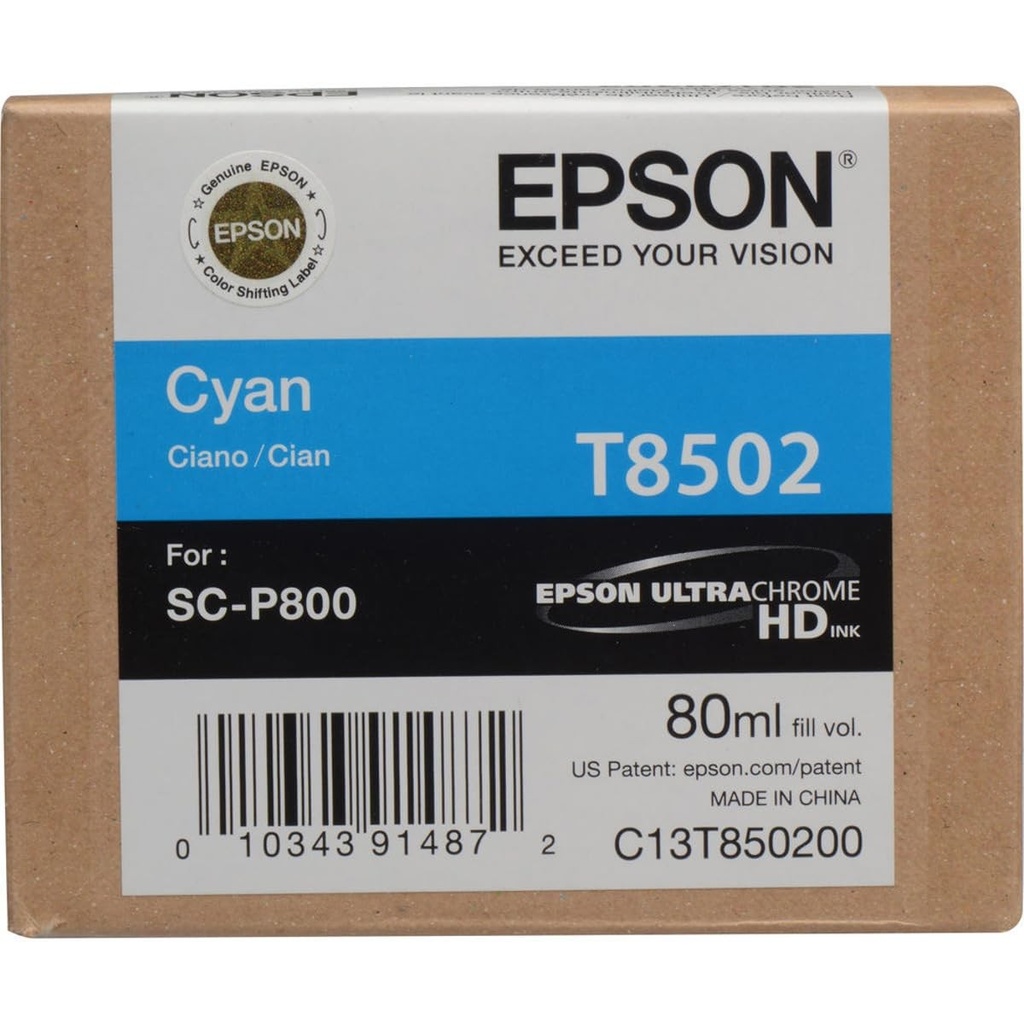 [SUMEPST85080N] CARTUCHO EPSON T85080N ULTRACHROME HD 80ML MATTE BLACK