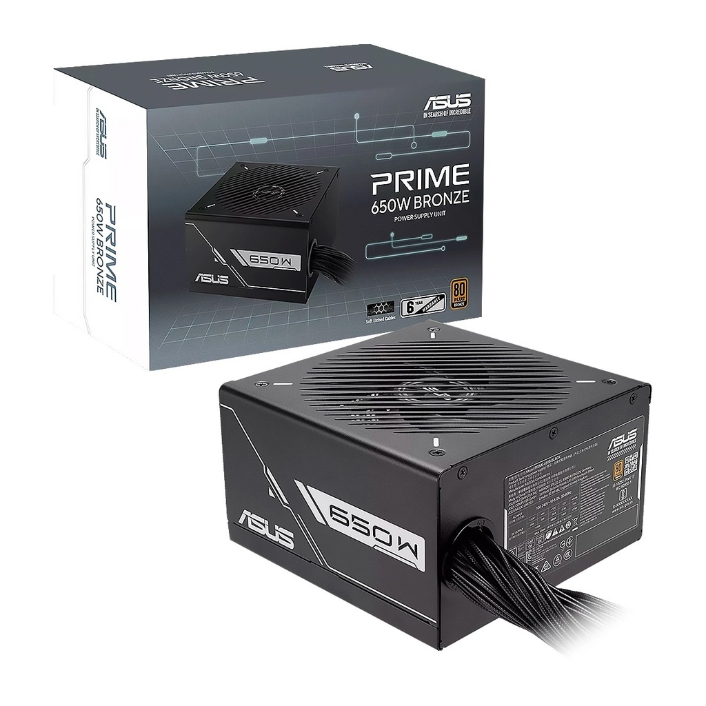 Fuente de Poder Asus PRIME-650W BLACK ATX12V 80Plus Bronze