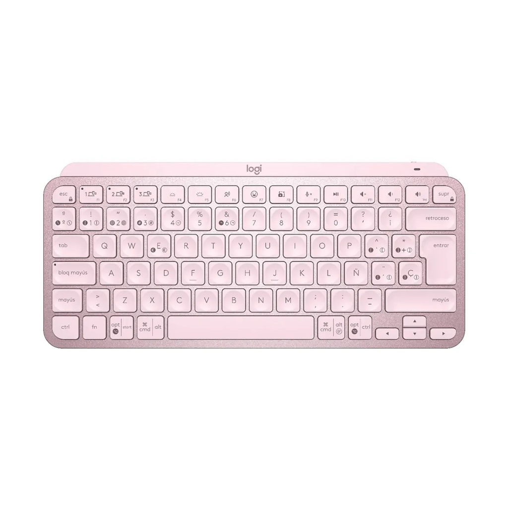 [KEYLOG920010478] TECLADO LOGITECH MX KEYS MINI INALAMBRICO RF WIRELESSBLUETOOTH ROSA
