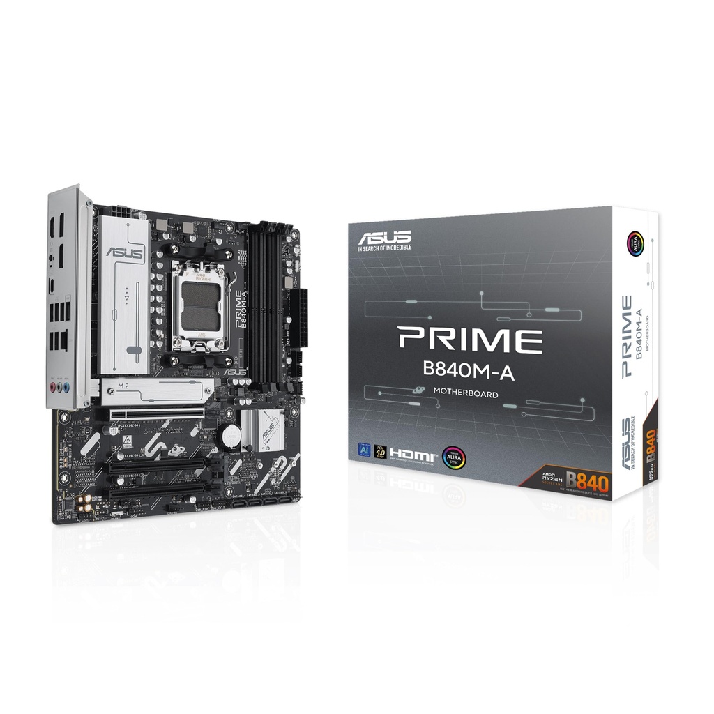MBO ASUS Prime B840M-A AM5 AMD Ryzen 9000 DDR5 2DP HDMI 3M.2 7USB PCIe 4.0 mATX