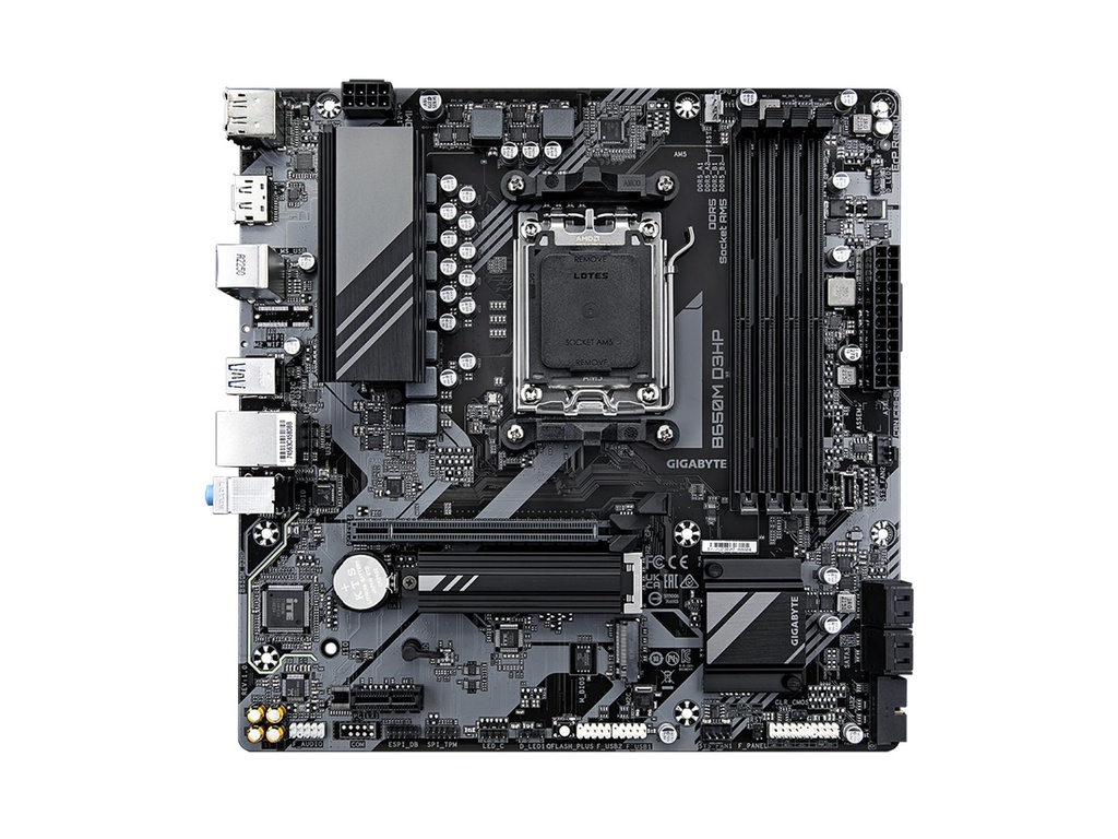 [MBOGIBB650MD3HP] MBO GIGABYTE B650M D3HP AMD AM5 RYZEN 7000 4DDR5 HDMI 2DP PCIE4.0 2M.2 4USB-TYPE-C MATX
