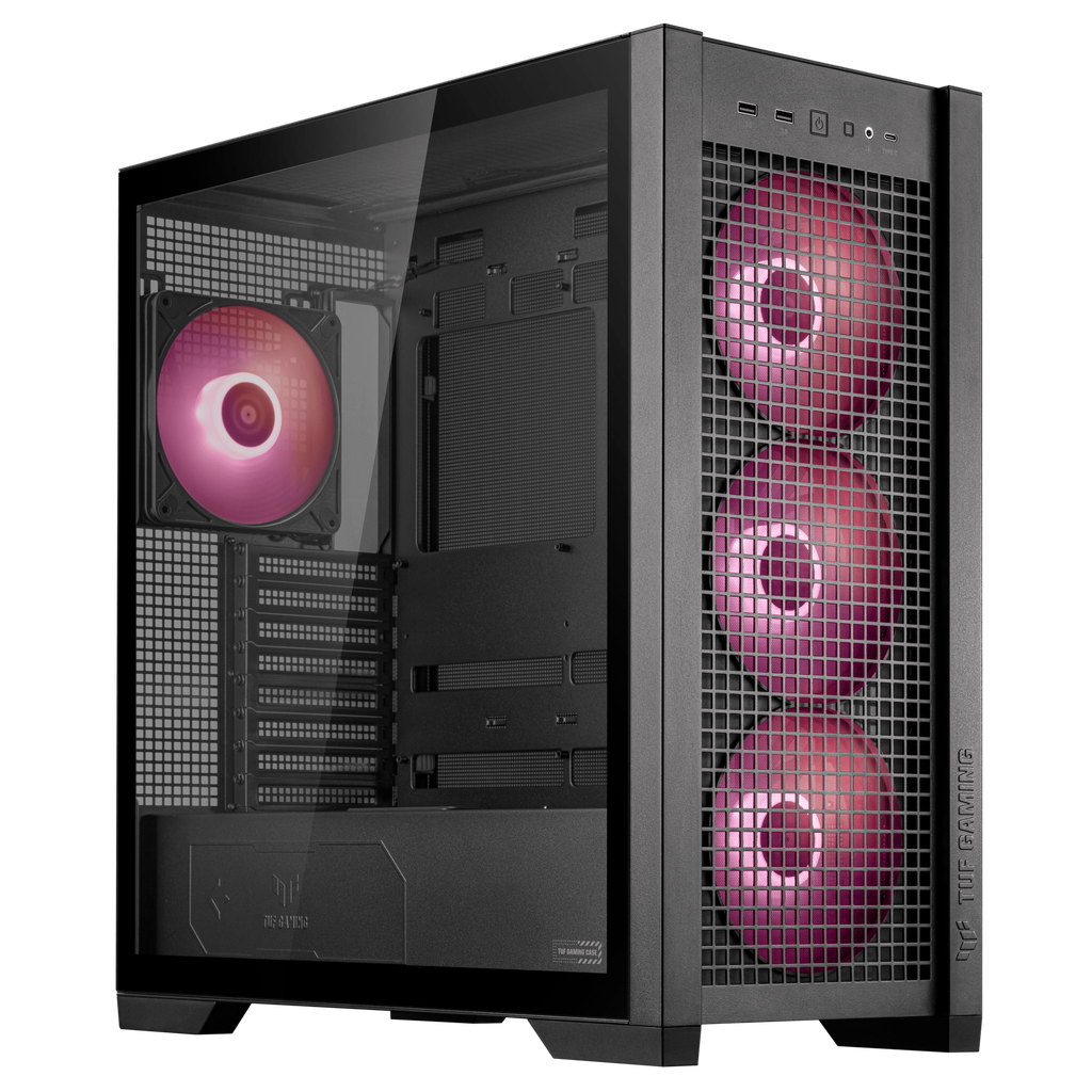 [CASASUC00I0B180] CASE ASUS TUF GAMING GT302 ARGB TEMP. GLAS MID TOWER 3VEN-ARGB 3USB3.2 BLACK