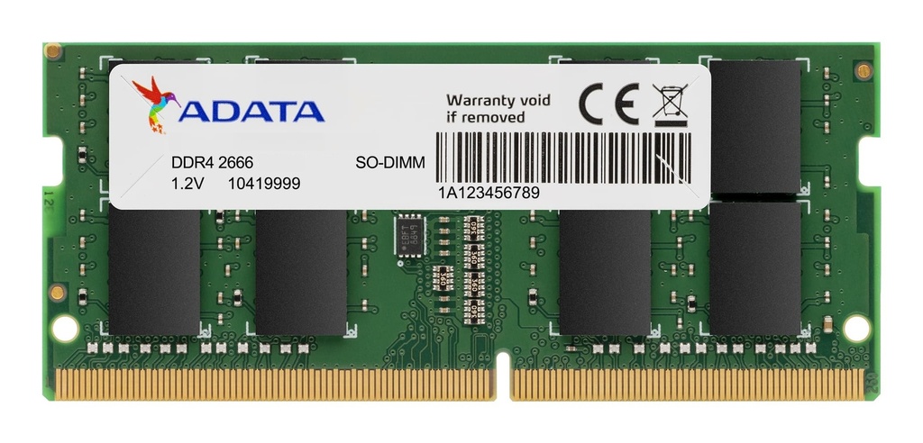 [DIMADASD16GP266] SO-DIMM ADATA 16GB PC-2666 DDR4 SINGLE TRAY SO-DIMM2666X816GBI