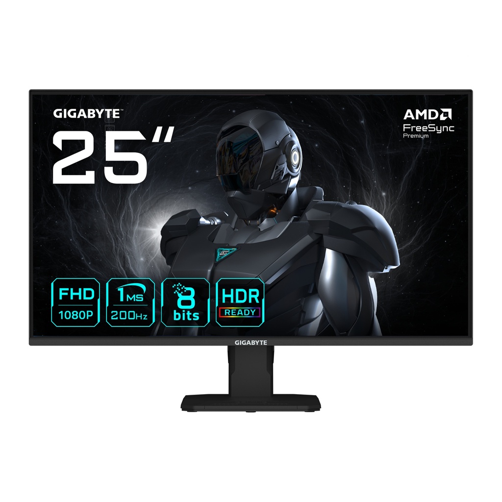 MONITOR GIGABYTE GS25F2 24.5Inch Gaming SS-IPS FHD 1920X1080 2HDMI 1DP 200Hz Non-glare