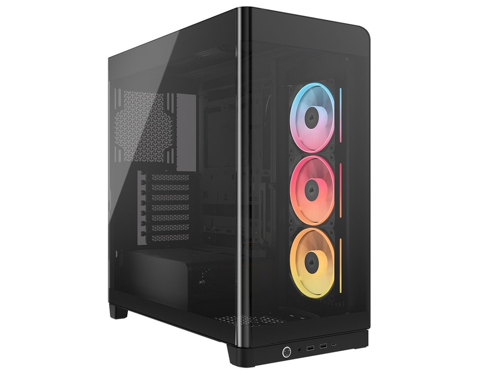 CASE CORSAIR ATX 4500X LX-R RGB iCUE LINK Panoramic Glass 2USB3.2 HD-Audio Mid-Tower Black
