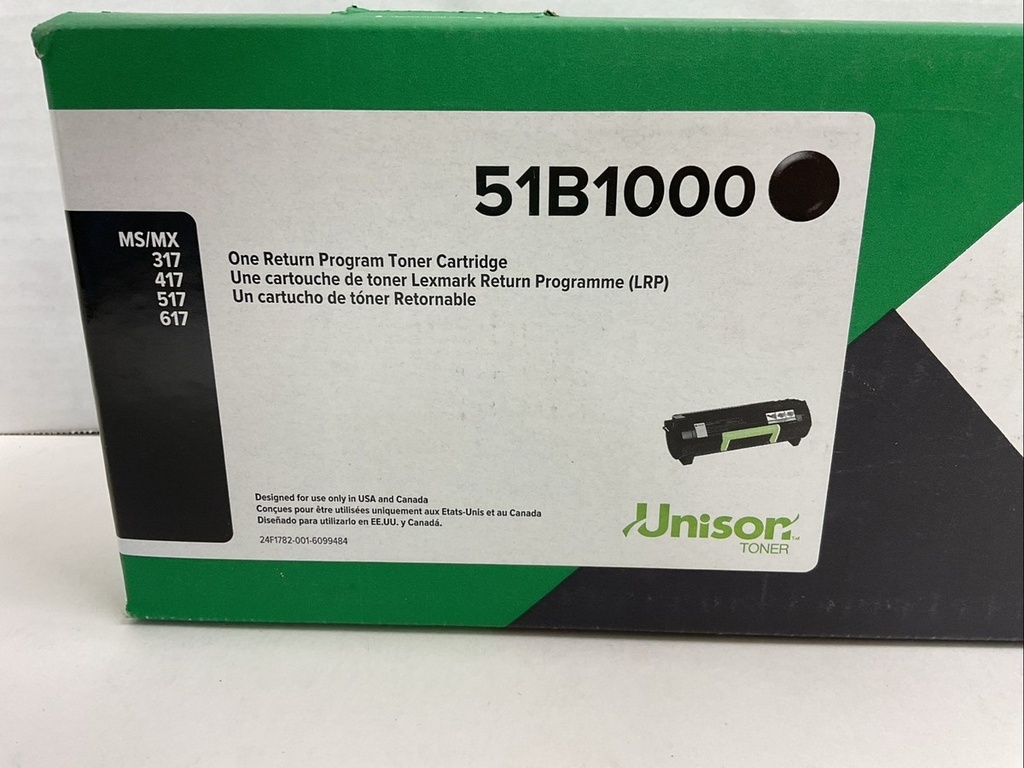 TONER LEXMARK HIGH YIELD MS-MX 417 517 617