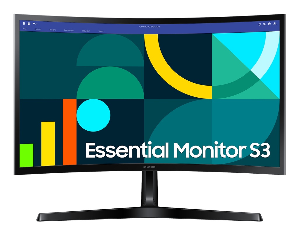 [MONSAMLS24D366G] MONITOR SAMSUNG Gaming Essential S3 6GD 24Inch Curved Full-HD 100Hz 4GTG D-Sub HDMI Black