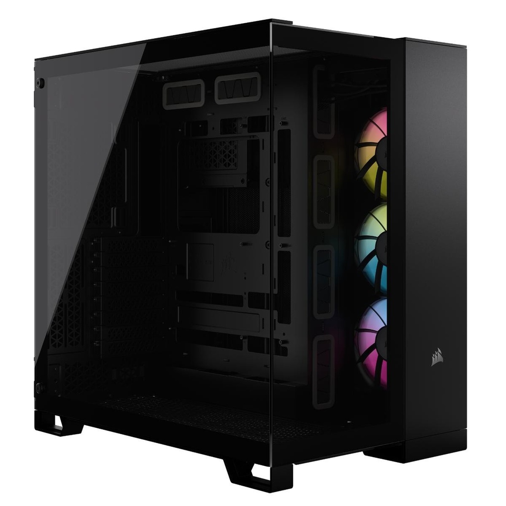 CASE CORSAIR ATX iCUE LINK 6500X RGB 3VEN. SYSTEM-HUB DOS-CAMARAS Black