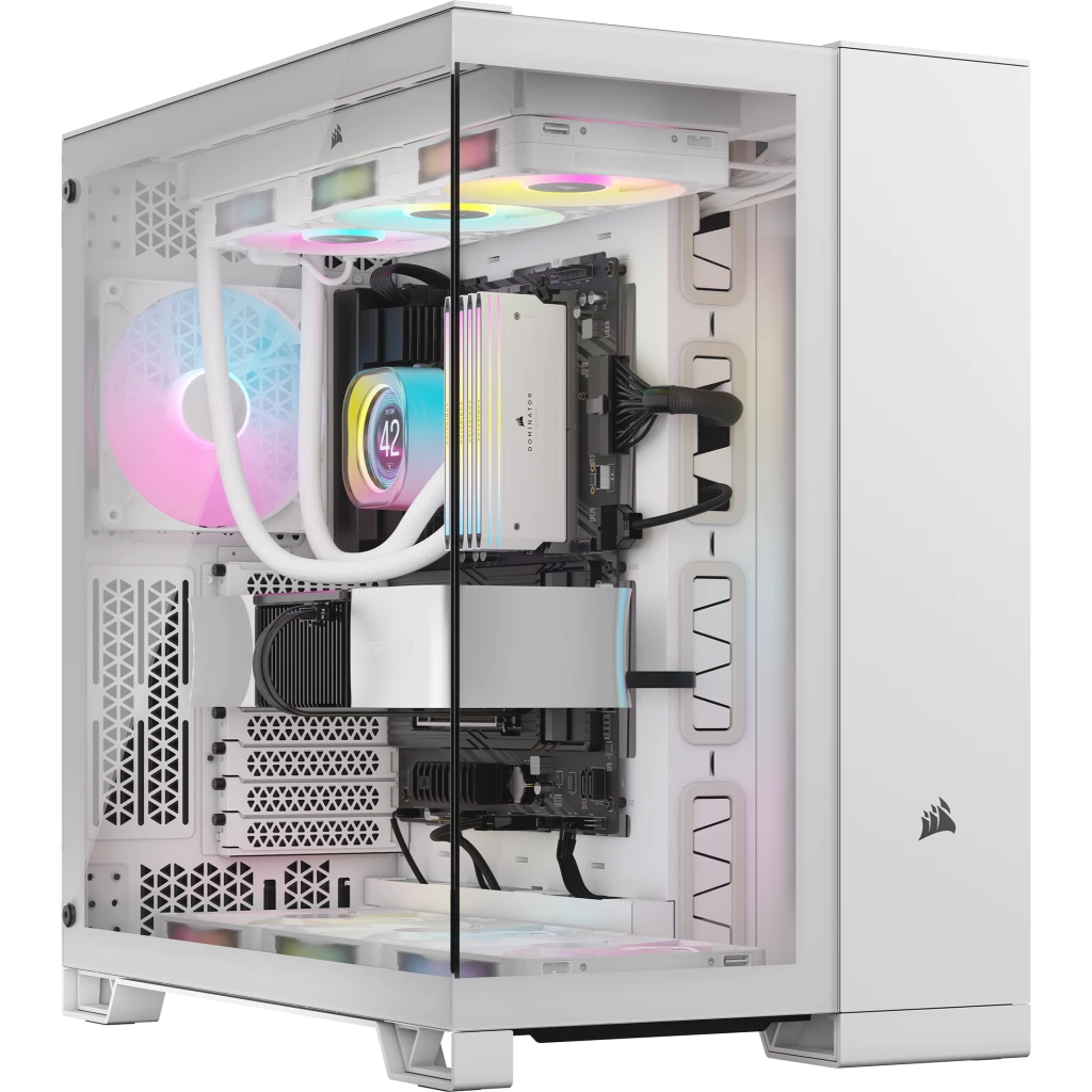 [CASCORCC9011270] CASE CORSAIR ATX iCUE LINK 6500X RGB 3VEN. SYSTEM-HUB DOS-CAMARAS WHITE