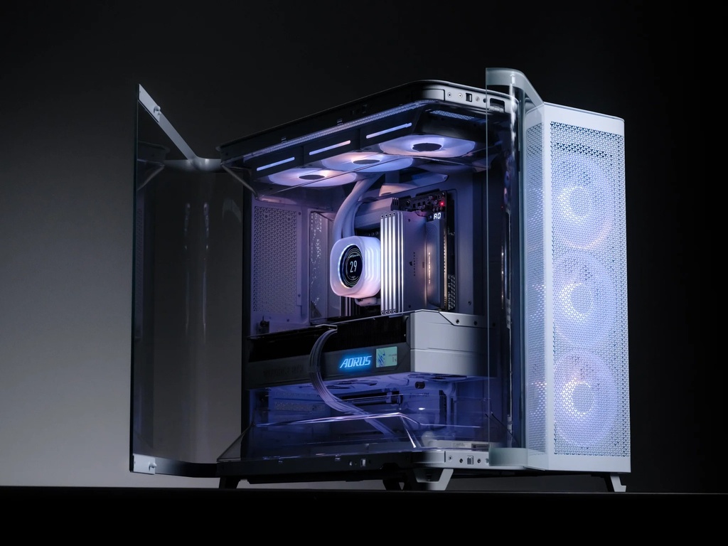 [CASCORCC9011320] CASE CORSAIR ATX TRIPLE CAMARA AIR 5400 LX-R RGB iCUE LINK Tempered 2USB3.2 HD-Audio Mid-Tower Black