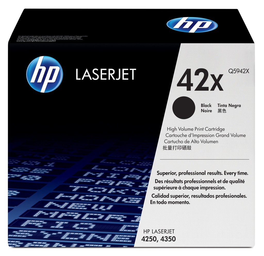 [SUMHPXQ5942X] TONER HP Q5942X LJ NEGRO 4250 4250TN 4350N 4350TN