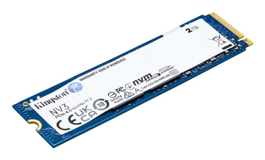 [HDDKINSNV3S2000] SSD KINGSTON 2TB M.2 2280 SNV3S-2000G PCIe 4.0 x 4 NVMe 6000-5000MB-s NAND 3D