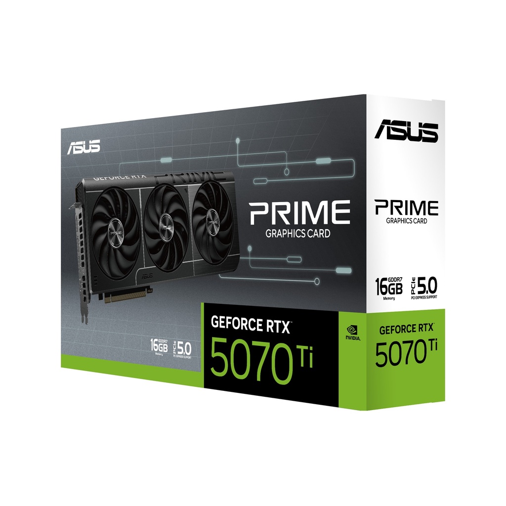 VIDEO ASUS PRIME GeForce RTX-5070 TI OC Edition 16GB GDDR6X 256BIT HDMI 3DP 3Vent PCIe 5.0