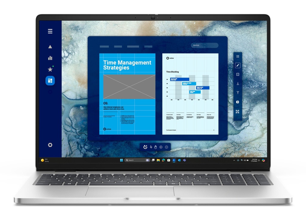 [COMDELXF5PC] NOT. DELL PRO 16 PC16250 Ultra7-255U 16GB 512GB-M.2 16Inc-FHD+ W11Pro Silver 3YB