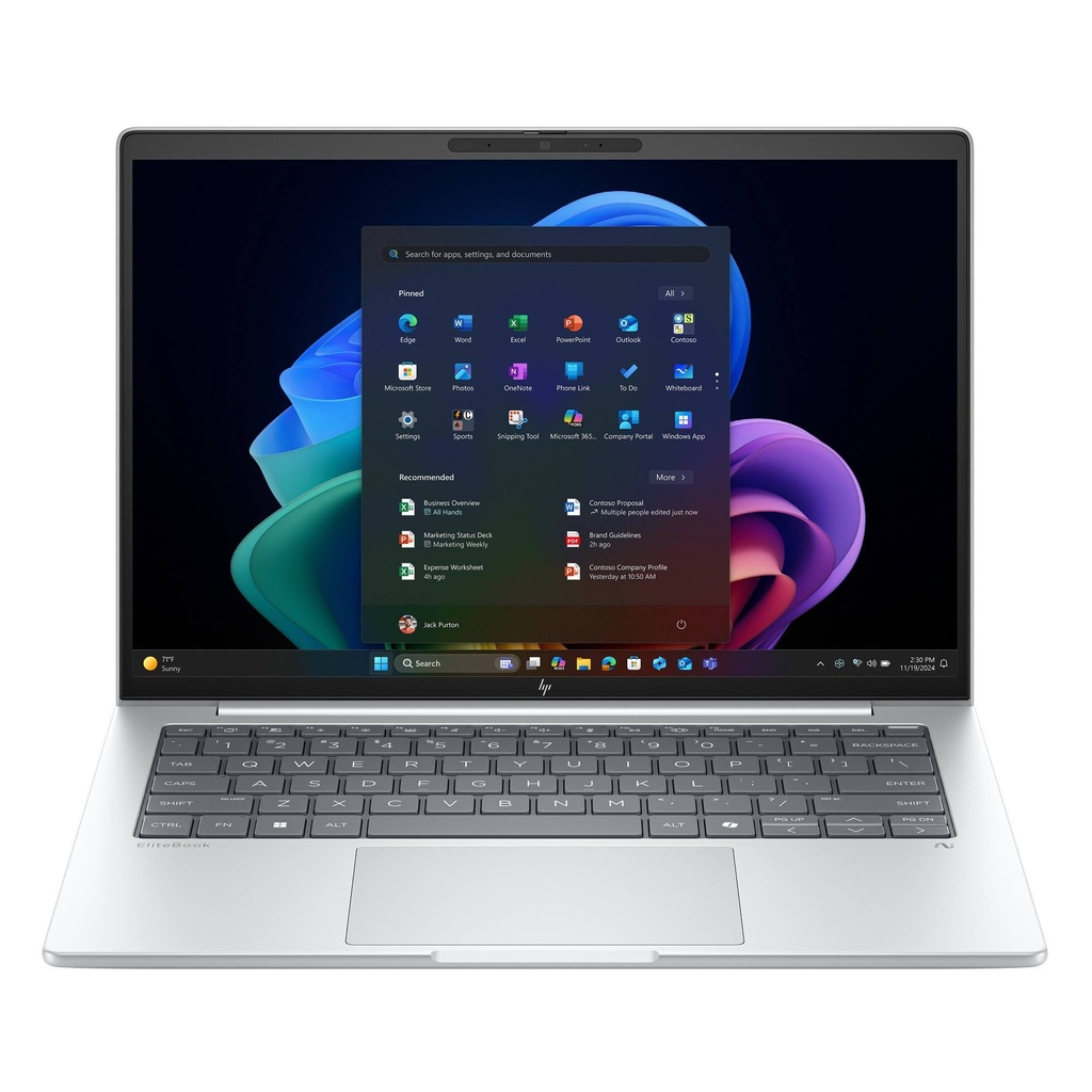 [COMHPXD66VJLT] NOT. HP EliteBook 8 G1i AI Intel Ultra 7 258V 32GB-LPDDR5 1T 14Inch HDMI 2USB-C USB-A W11-Pro Silver
