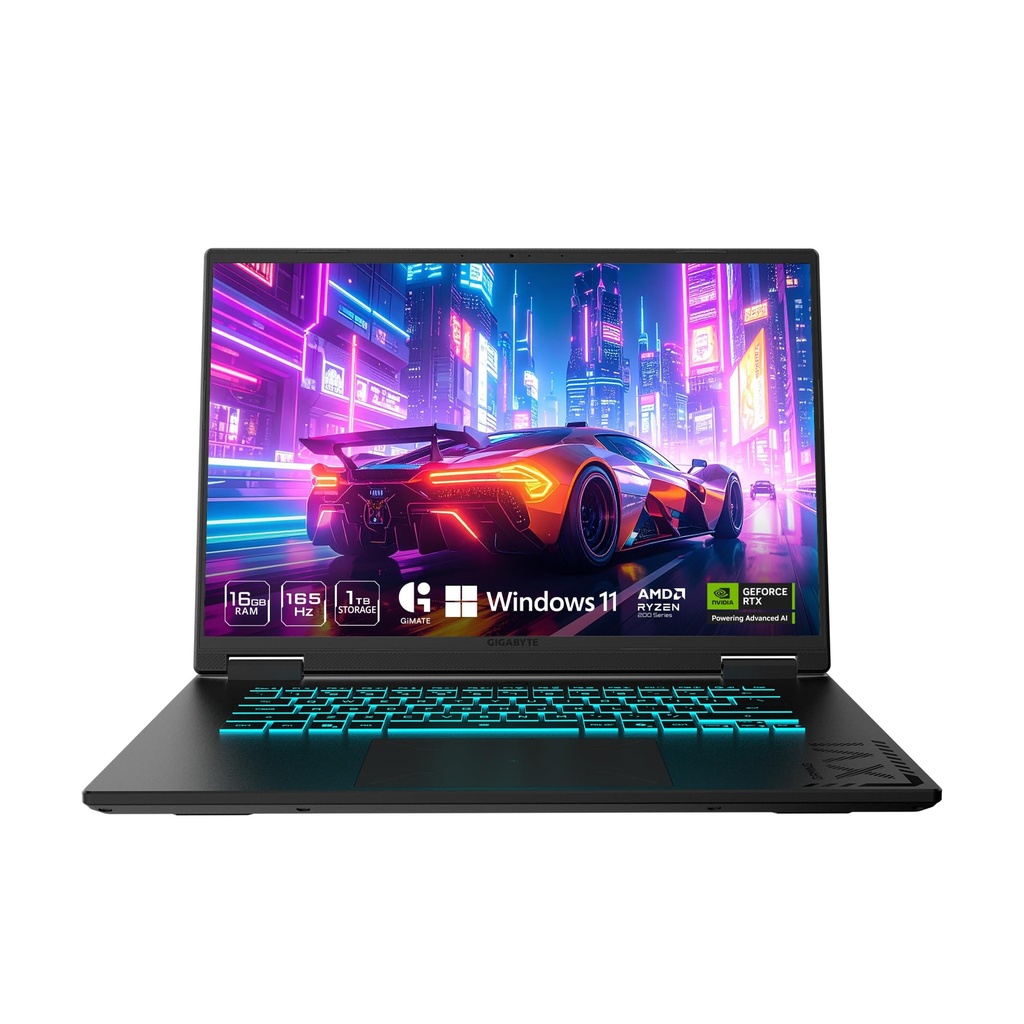 [COMGIBGAMA163VH] NOT. GIGABYTE GAMING A16 AMD Ryzen 7 260 16GB-DDR5 1TB-SSD 16Inch RTX-5060-8GB Win11-H Gray
