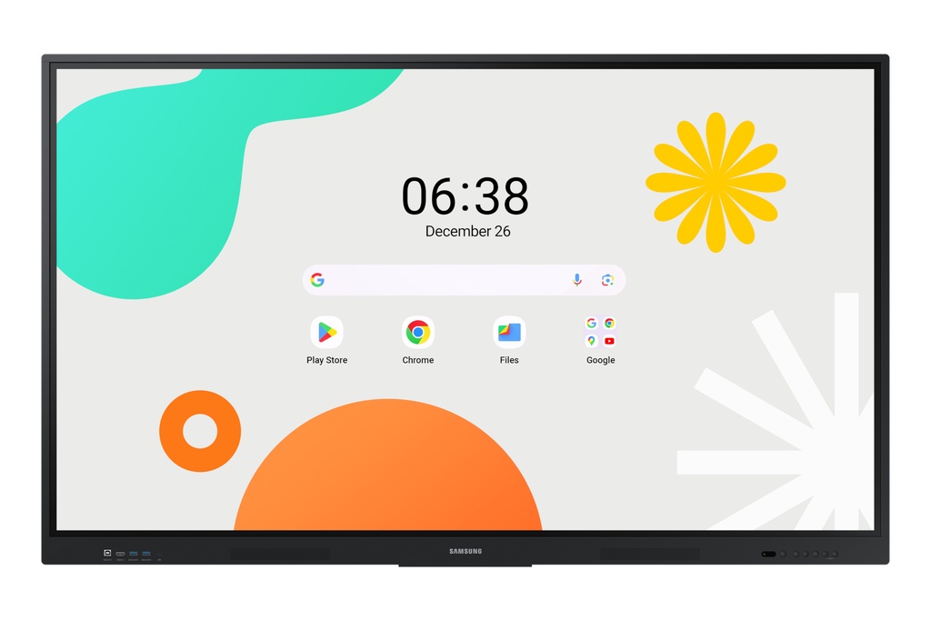[MONSAMLH86WAFLG] MONITOR SAMSUNG 86INC. TOUCH INTERACTIVE DIGITAL FLIPBOARD ANDROID 14