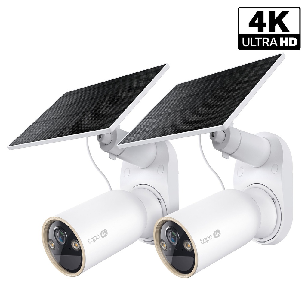 [CAMTPLTAPOC460K] CAMARA TP-LINK TAPO C460 KIT TIPO BALA PANEL SOLAR EXT 8MP FIJA VIS. NOCT COLOR WI-FI BIDIRE 512GB